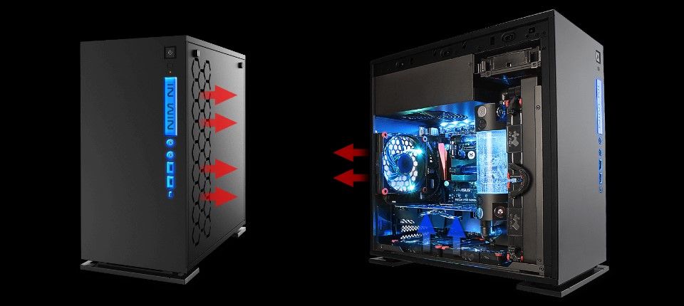 InWin 301C mATX Mini Tower Case - Black Feature 4