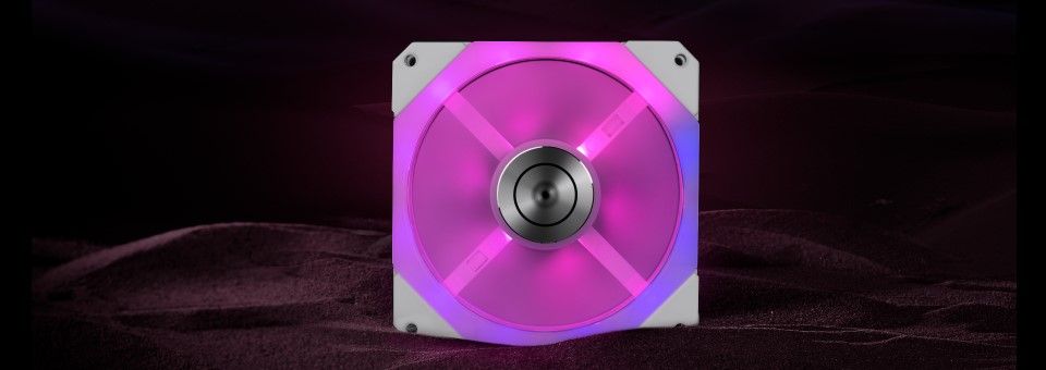 EK Quantum Impulse D-RGB 120mm Fan - White Feature 2