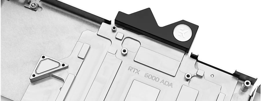 EKWB Pro GPU WB RTX 6000 Ada Water Block - Nickel + Inox Feature 2