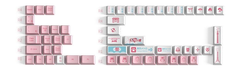 AKKO World Tour Tokyo R2 162-Key Keycap Set - OEM Feature 2