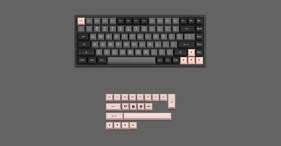 Akko 3084B Plus Black & Pink Multi-Mode CS Jelly Purple Switch Keyboard Feature 2
