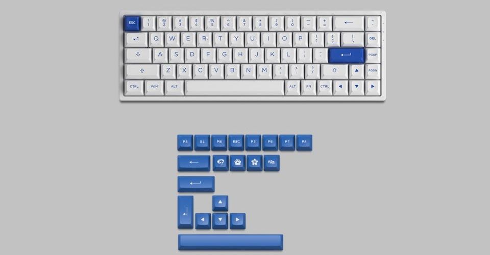 Akko 3068B Plus White & Blue Multi-Mode CS Jelly Pink Switch Keyboard Feature 2