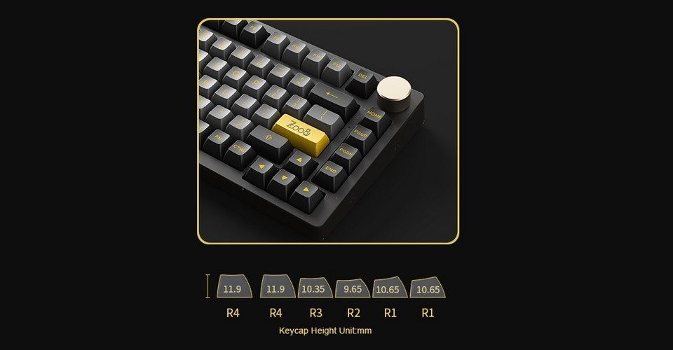 Buy Akko PC75B Plus Black/Gold Wireless RGB Hot-Swap Crystal