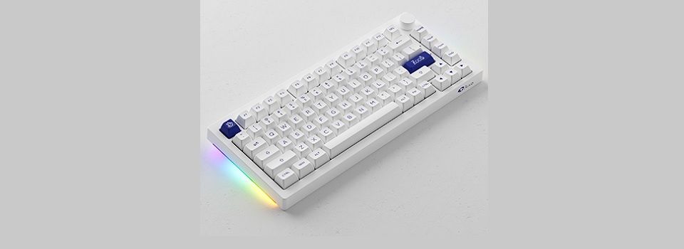 Akko 5075B Plus Blue on White Multi-Mode V3 Cream Blue Keyboard Feature 2