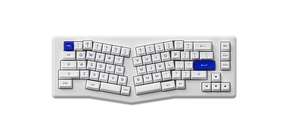 Akko ACR Pro Alice Plus Spray Painted Acrylic White RGB Hot-Swap Crystal Switch Keyboard - 68 Keys Feature 1