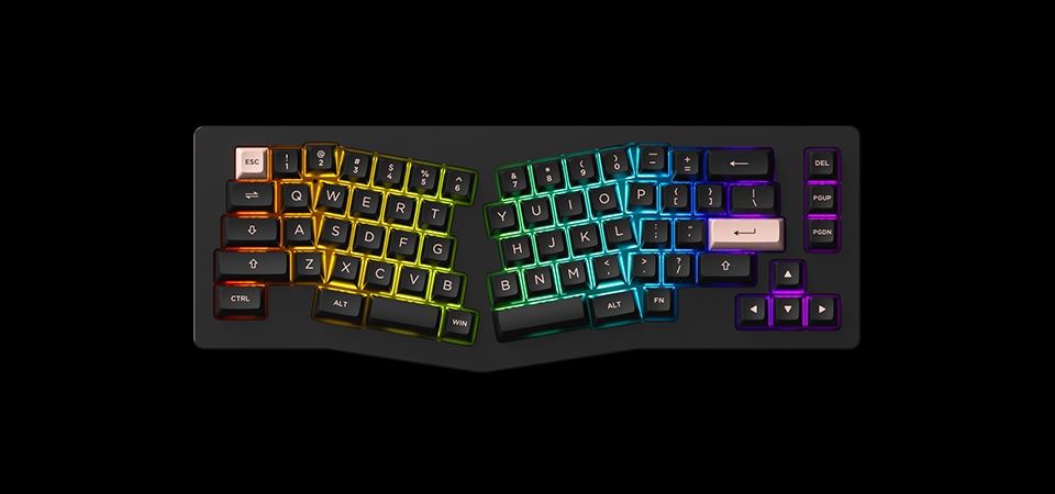 Akko ACR Pro Alice Plus CS Crystal Keyboard - Spray Painted Black Feature 1