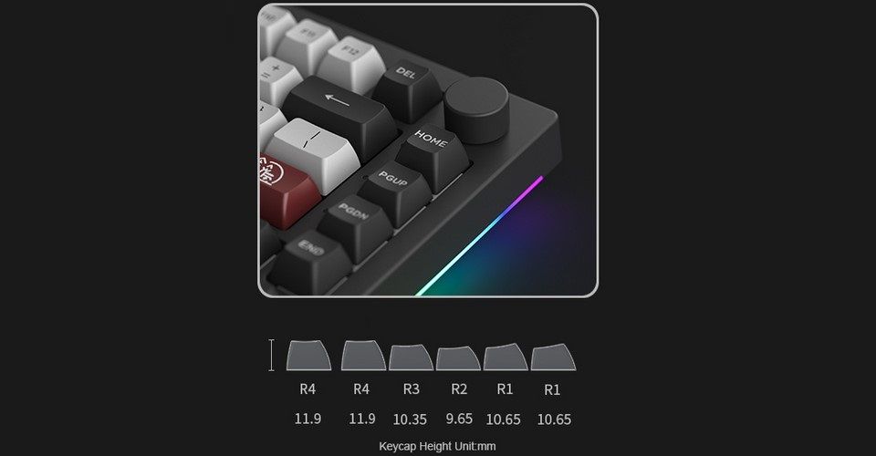 Akko 5075B Plus Dracula Castle Multi-Mode RGB Hot-Swap Haze Pink Silent Switch Keyboard Feature 3