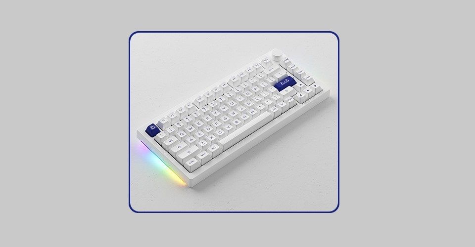 Akko 5075B Plus Blue on White Multi-Mode RGB Hot-Swap Haze Pink Silent Switch Keyboard Feature 3