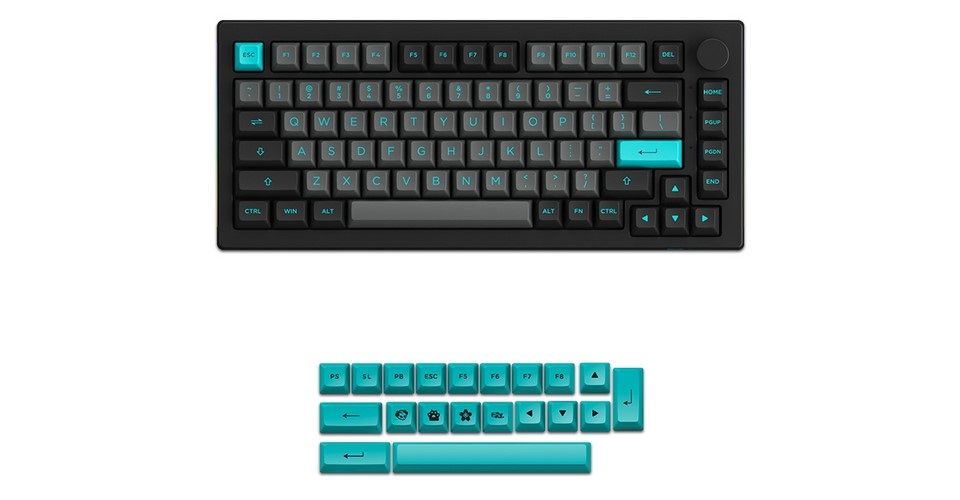 Akko 5075B Plus Black&Cyan Multi-Mode CS Silver Keyboard Feature 4