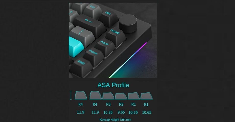 Akko 5075B Plus Black&Cyan Multi-Mode CS Silver Keyboard Feature 5