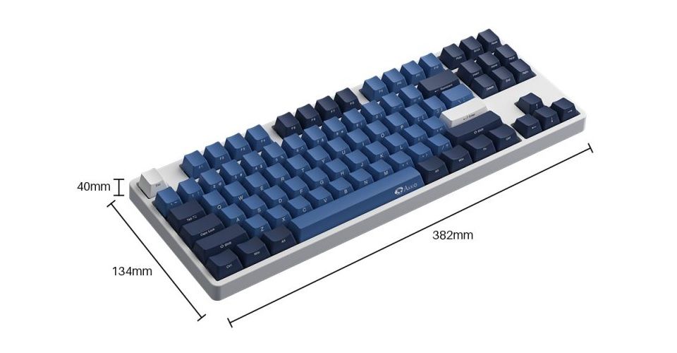 Akko 5087S VIA Ocean Star Side Printed CS Ocean Blue Switch OEM Profile PBT Double-Shot RGB Mechanical Keyboard Feature 4