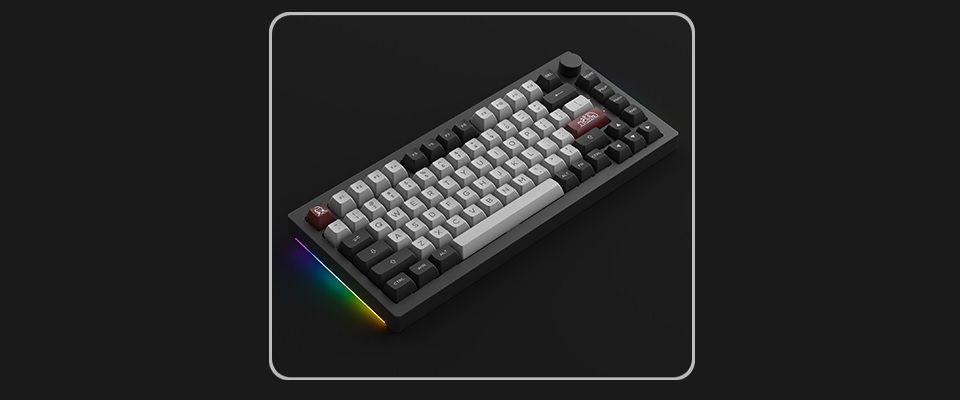 Akko 5075B Plus Dracula Castle Multi-Mode V3 Cream Blue Pro ASA Profile PBT Double-Shot RGB Mechanical Keyboard Feature 3