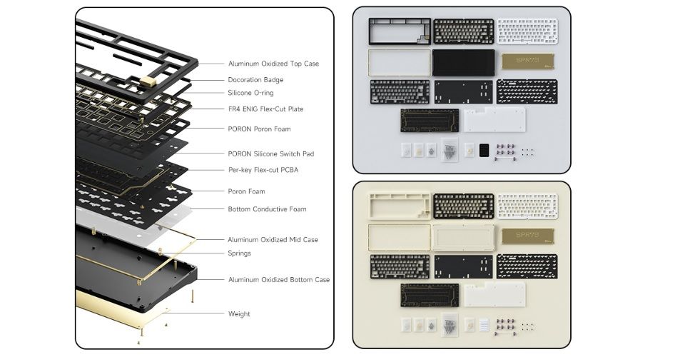 Akko SPR 75 Barebone Kit - Black Feature 6