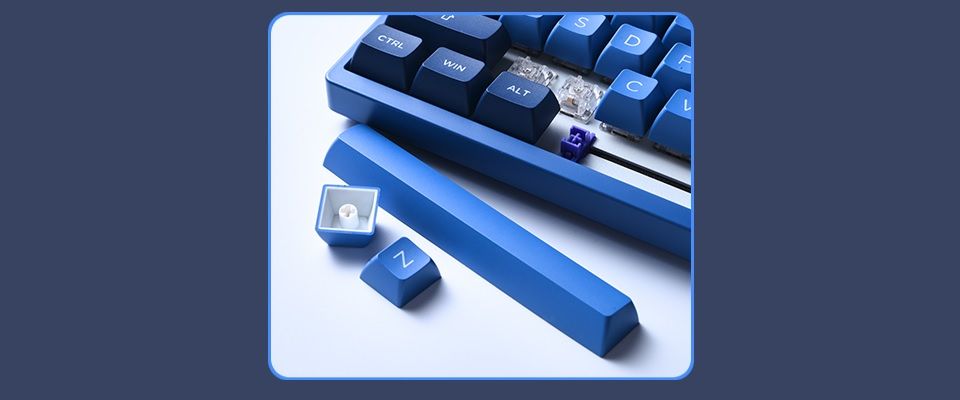 Akko 3098B Plus Ocean Star Multi-Mode V3 Cream Blue Pro Switch ASA Profile Double-Shot PBT RGB Mechanical Keyboard Feature 3