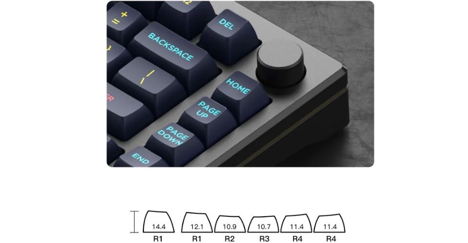 Akko MOD007B-HE Cream Yellow Magnetic Switch OSA Profile PBT Double-Shot Starry Sky Keycap RGB Keyboard - Black Feature 5