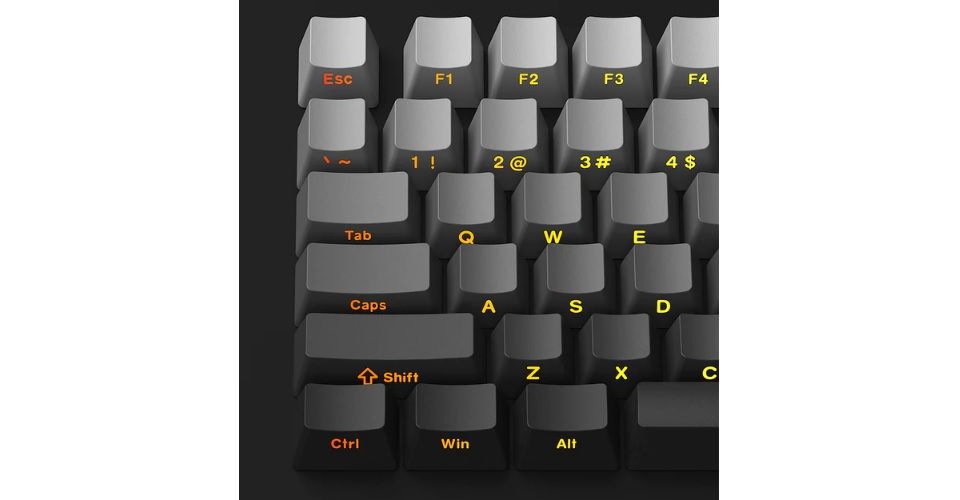 MonsGeek M1 HE-SP Cream Yellow Magnetic Switch OEM Profile PBT Double-Shot RGB Mechanical Keyboard - Black Feature 3