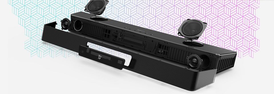 Creative Katana V2X Tri-Amplified Multi-Channel Super X-Fi Gaming Soundbar - Black Feature 2