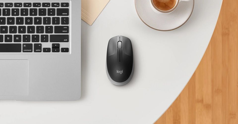 Logitech M190 Full-Size Wireless Mouse - Blue Feature 2