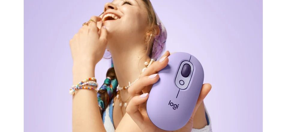 Logitech Pop Wireless Mouse - Cosmos Lavender Feature 4