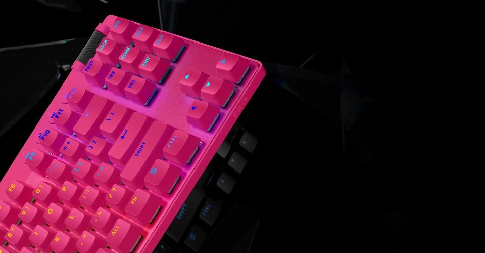 Logitech G PRO X TKL Wireless Mechanical Keyboard - Pink Feature 1