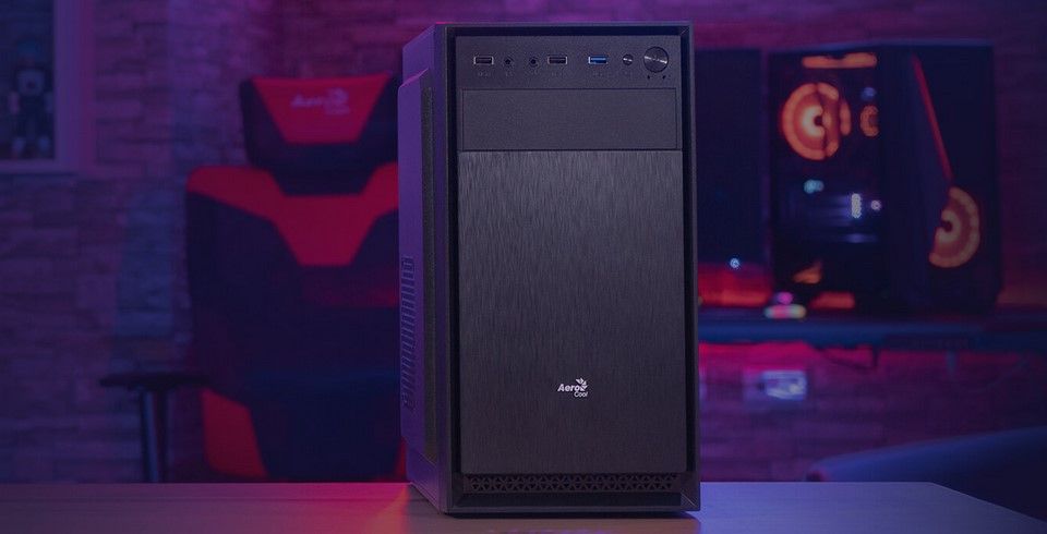 Aerocool CS-104 Mini Tower Case - Black Feature 2