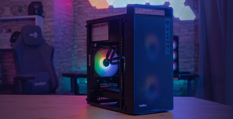 Aerocool CS-109 Mini Tower Case - Black Feature 1