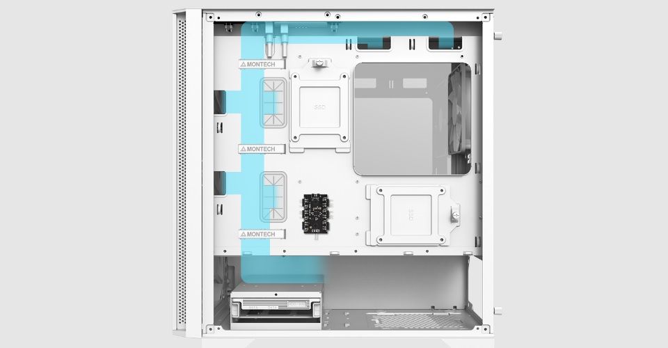 Montech AIR 100 ARGB Case - White Feature 6