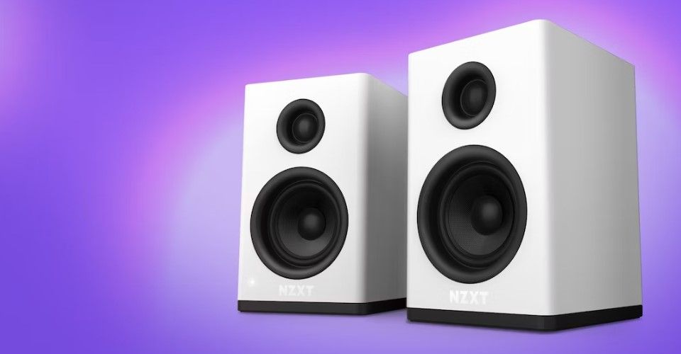 NZXT Relay 80W Gaming Speakers V2 - White Feature 1
