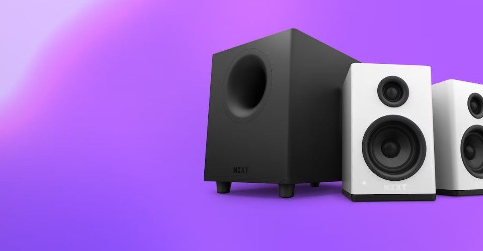 NZXT Relay 80W Gaming Subwoofer - Black Feature 1