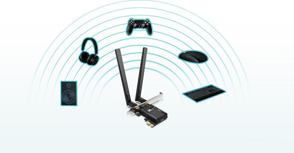 TP-Link TX20E AX1800 Wi-Fi 6 Bluetooth 5.2 PCIe Adapter Feature 5