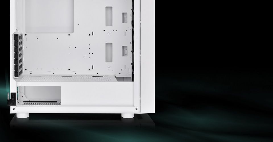 Thermaltake H570 TG ARGB Snow Mid Tower Chassis - White Feature 3