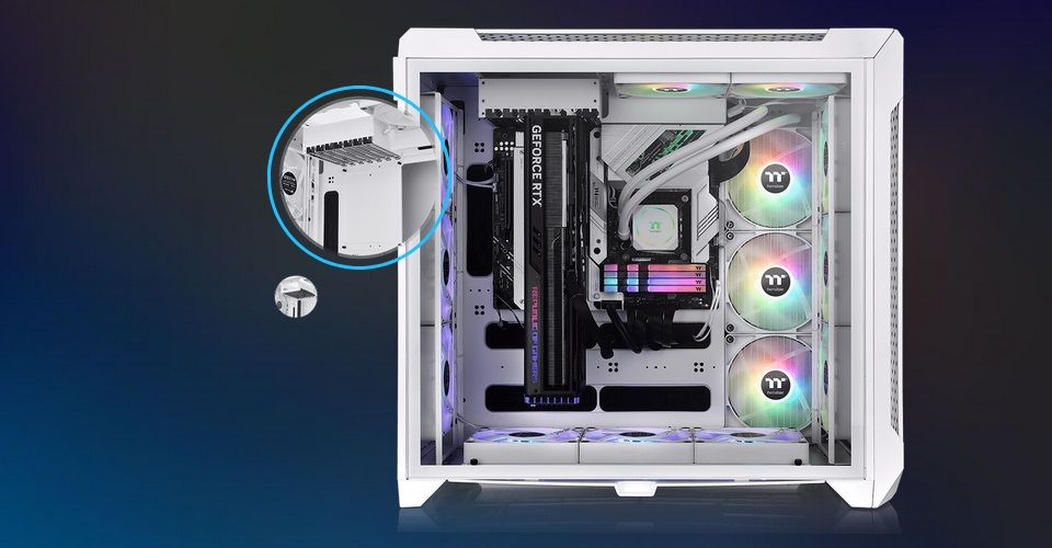 Thermaltake CTE C750 Air Tempered Glass Full Tower Case - Snow White Feature 4