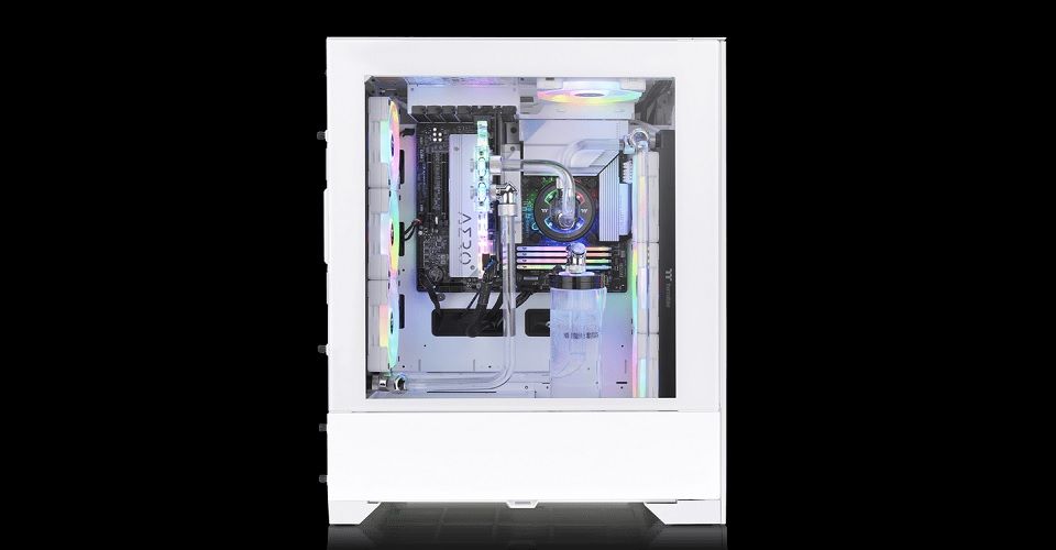 Thermaltake CTE T500 Air Tempered Glass Full Tower Case - Snow White Feature 3