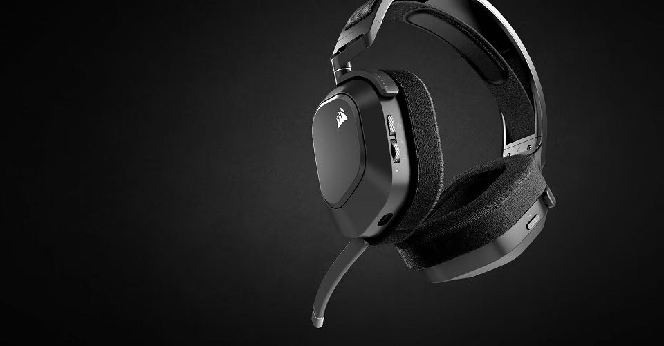 Corsair HS80 Max Wireless Gaming Headset - Steel Grey Feature 1