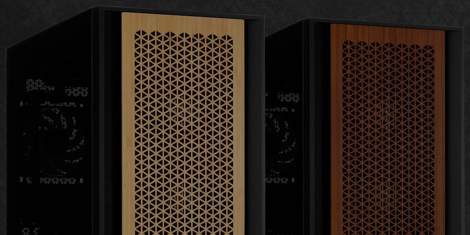 Corsair 5000D Airflow Front and Top Wooden PC Case Panels - Bamboo Feature 1