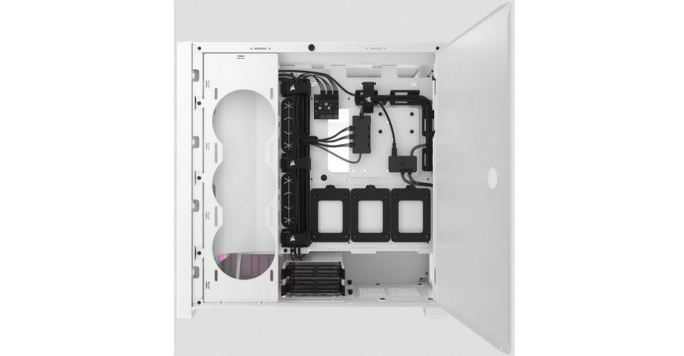 Corsair iCUE 5000D RGB Airflow Mid-Tower Case - True White Feature 4