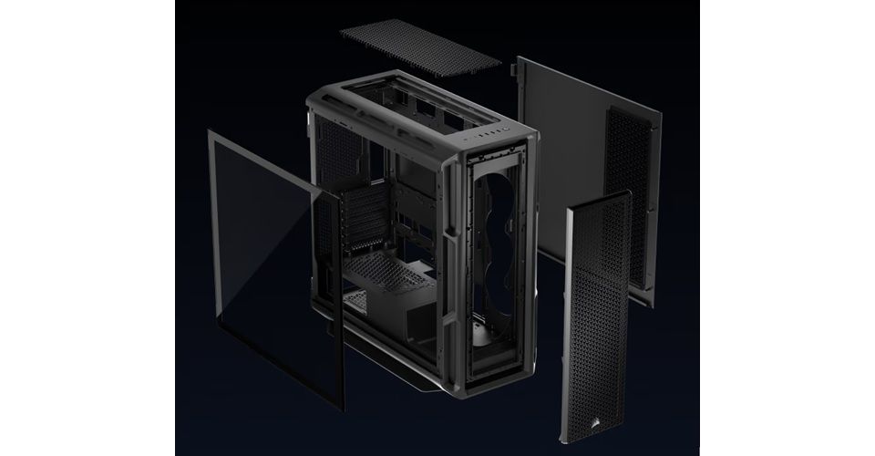Corsair 5000T High-Performance PC Case Black Feature 1