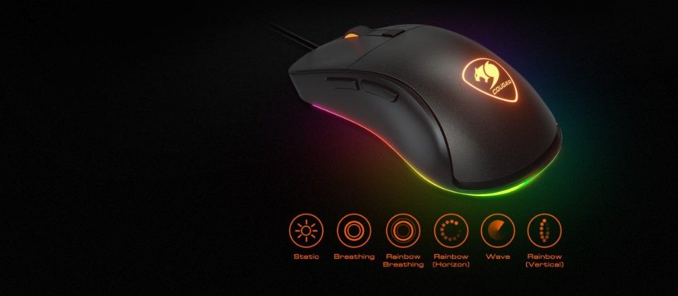 Cougar Surpassion EX Ergonomic RGB Gaming Mouse Feature 3
