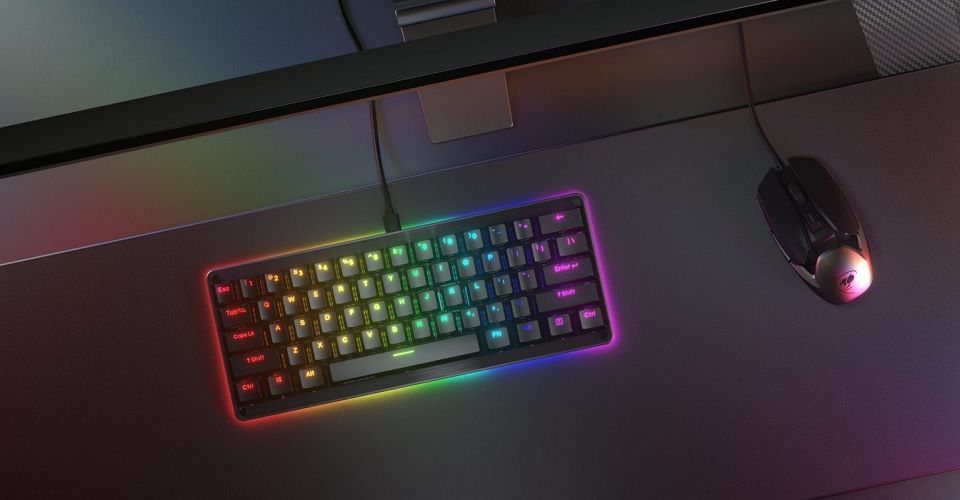 Cougar Puri Mini RGB Red Compact Gateron Mechanical Keyboard Feature 1