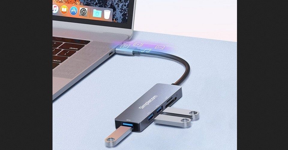 Simplecom CH255 USB-C 5-in-1 Multiport Adapter 3-Port USB-A Hub Feature 1