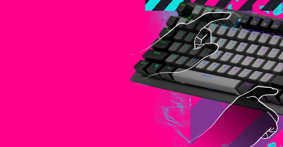 Cooler Master MasterKeys CK352 RGB Blue Switch Gaming Mechanical Keyboard - Space Grey Feature 3