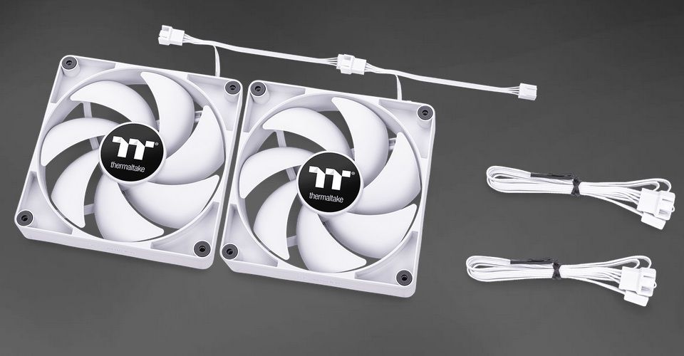 Thermaltake CT120 2000 RPM PWM Fan 2 Pack - White Feature 2