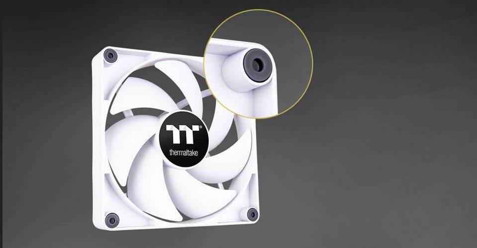 Thermaltake CT140 1500 RPM PWM Fan 2 Pack - White Feature 4