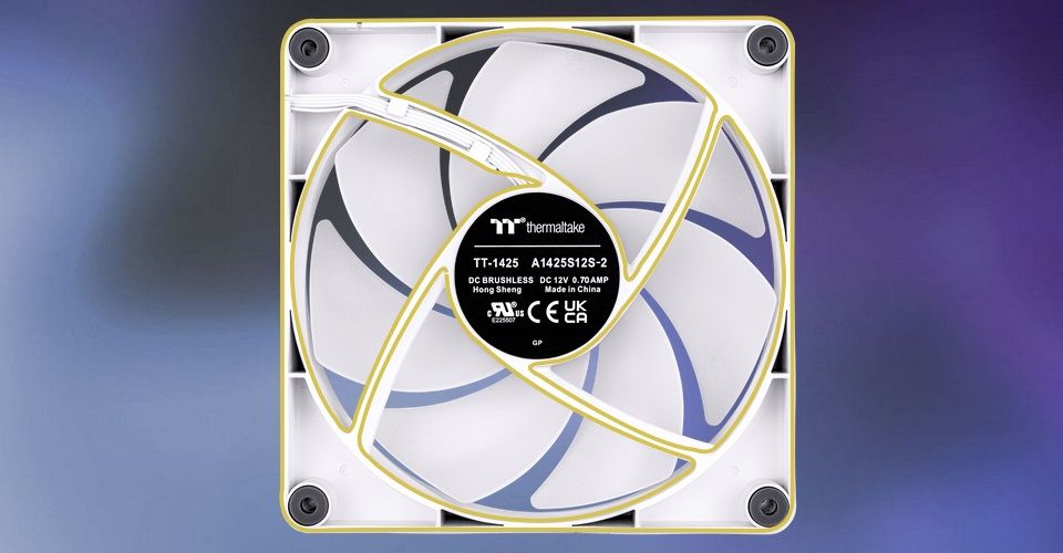 Thermaltake CT140 1500 RPM ARGB Sync PWM Fan 2 Pack - White Feature 4