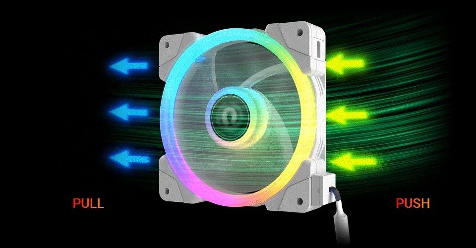 Thermaltake SWAFAN EX12 RGB Magnetic Quick Connect PWM Cooling 3-Fan Pack (Up to 2000RPM) - White Feature 4