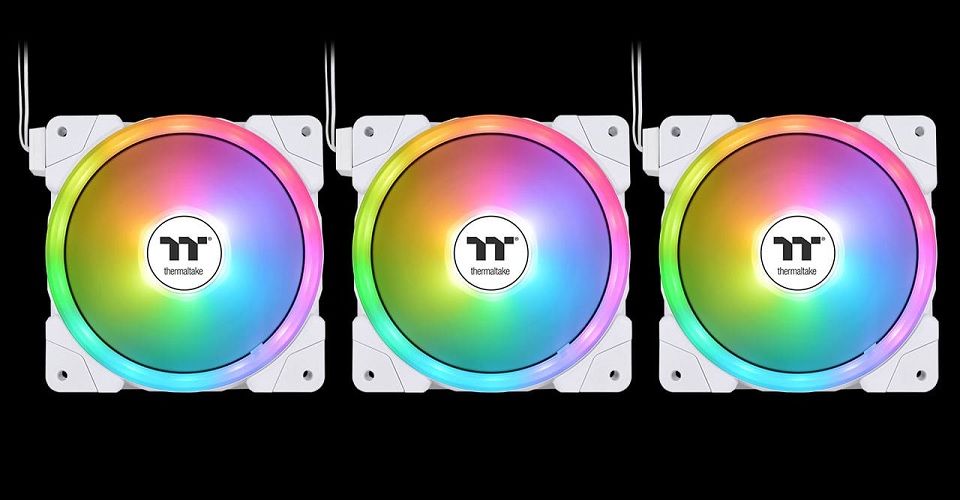 Thermaltake SWAFAN EX12 ARGB Magnetic Quick Connect PWM Cooling Fan Snow White - 3 Pack Feature 1