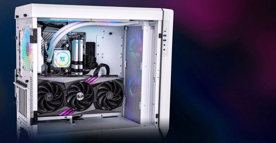 Thermaltake TH420 ARGB Sync AIO Liquid CPU Cooler - Snow White Feature 2