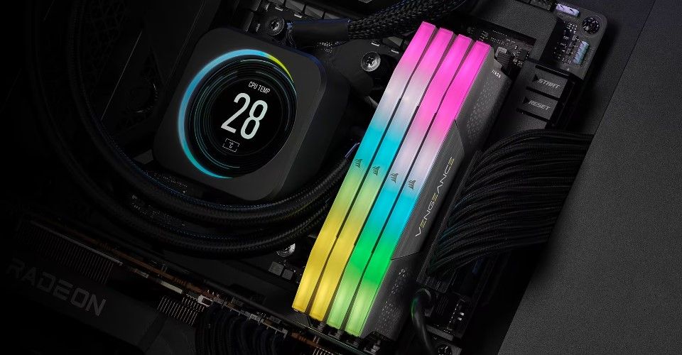 Corsair Vengeance RGB 32GB (2x16GB) 6000MHz CL30 DDR5 EXPO Memory Kit - Cool Grey Feature 2