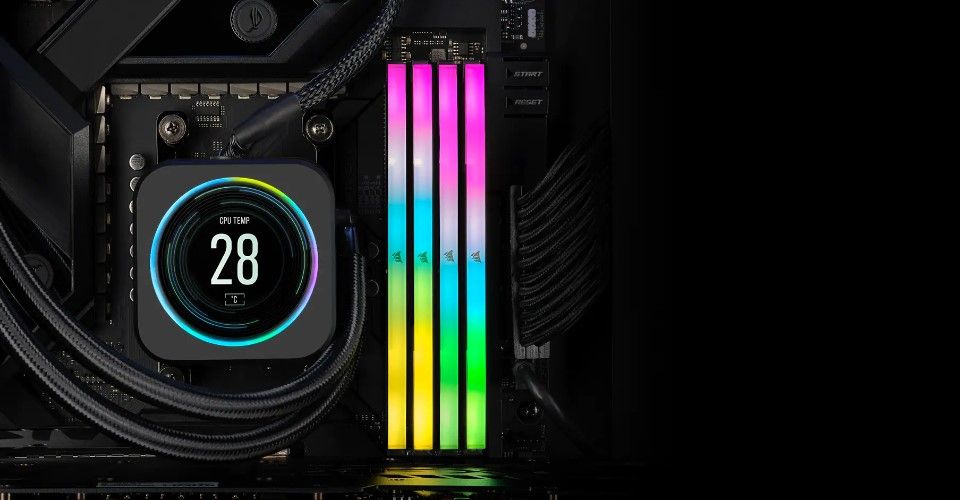 Corsair Vengeance RGB 32GB (2x16GB) 6000MHz CL30 DDR5 EXPO Memory Kit - Cool Grey Feature 3