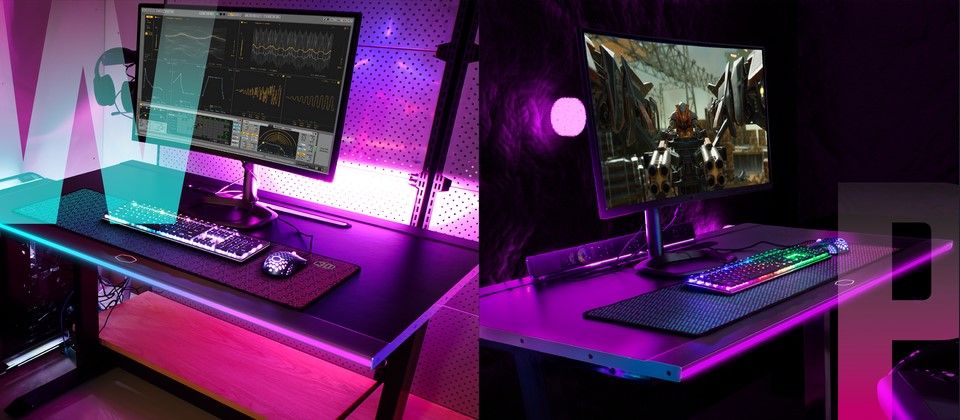 Buy Cooler Master ARGB 30th Anniversary Edition Gaming Desk [CMI-GD120 ...